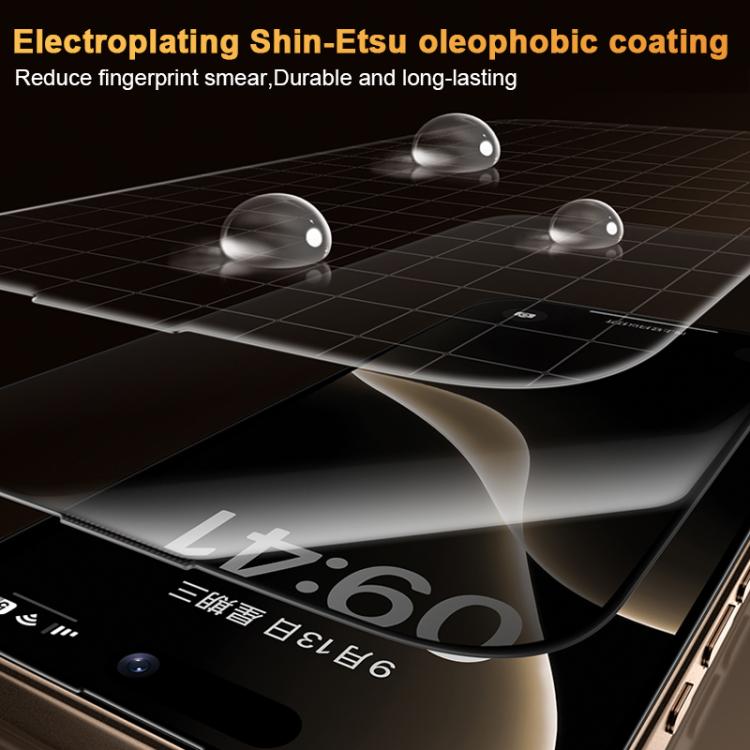 بنكس كينغ كونغ كورنينج فيلم مقسى للخصوصية كامل اللصق قابل للانحناء السريع، لهاتف iPhone 17 Pro Max، لهاتف iPhone 17 Pro