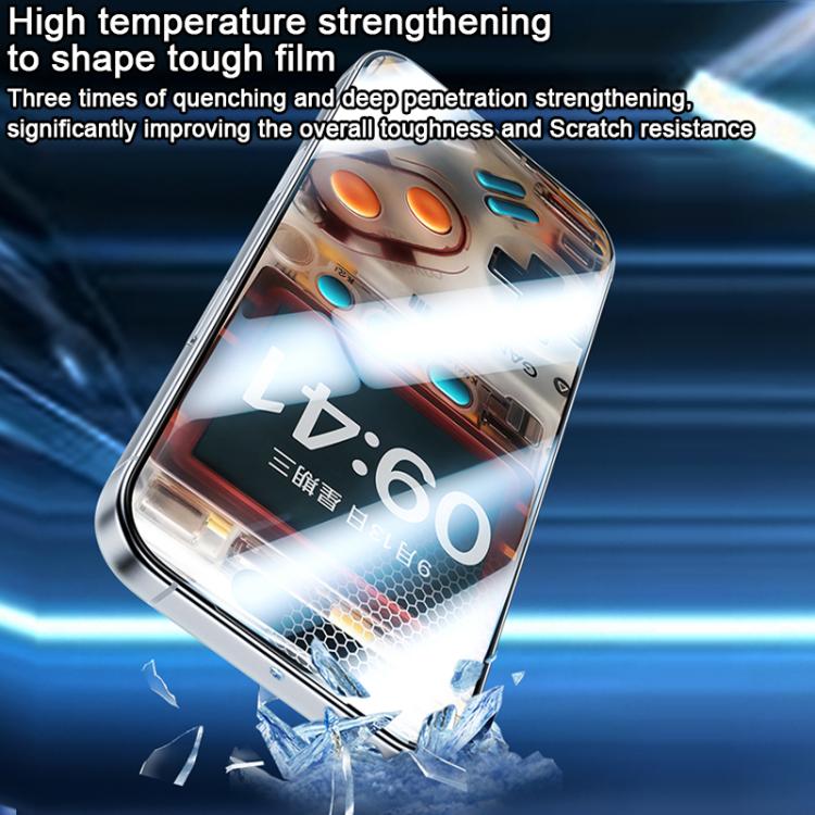 واقي شاشة زجاج مقسى مطفي للألعاب بحافة منحنية صفرية من Benks، لهواتف iPhone 17 Pro Max، iPhone 17