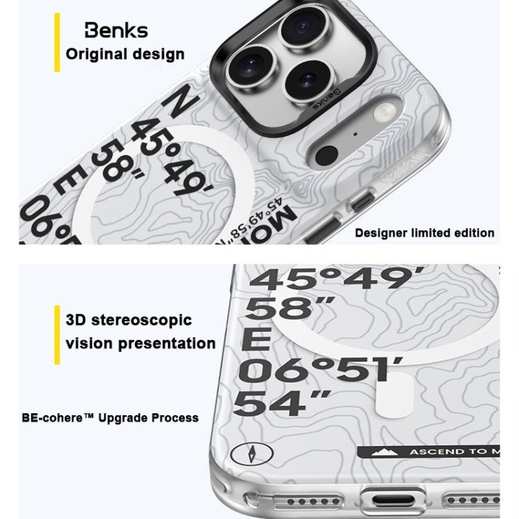 غطاء هاتف Benks Light Color D1 Series مغناطيسي MagSafe، لهواتف iPhone 17 Pro Max، iPhone 17 Pro
