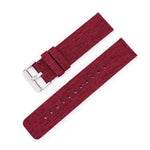 Stainless Steel Pin Buckle Nylon Woven Canvas Watch Band, 12mm, 14mm