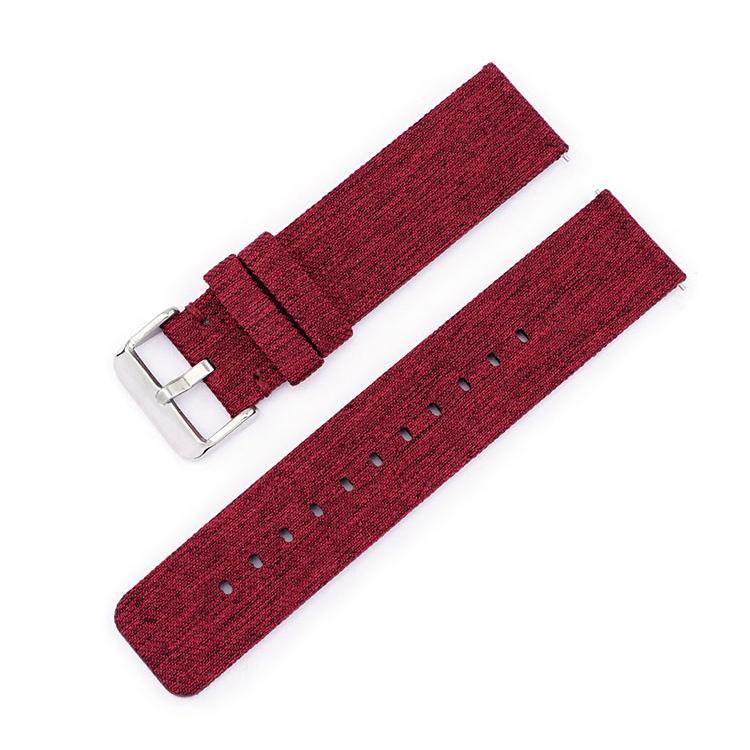 Stainless Steel Pin Buckle Nylon Woven Canvas Watch Band, 12mm, 14mm