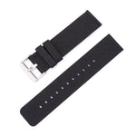 Stainless Steel Pin Buckle Nylon Woven Canvas Watch Band, 12mm, 14mm