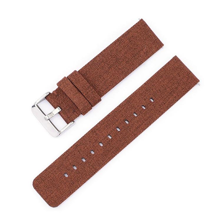 Stainless Steel Pin Buckle Nylon Woven Canvas Watch Band, 16mm, 18mm