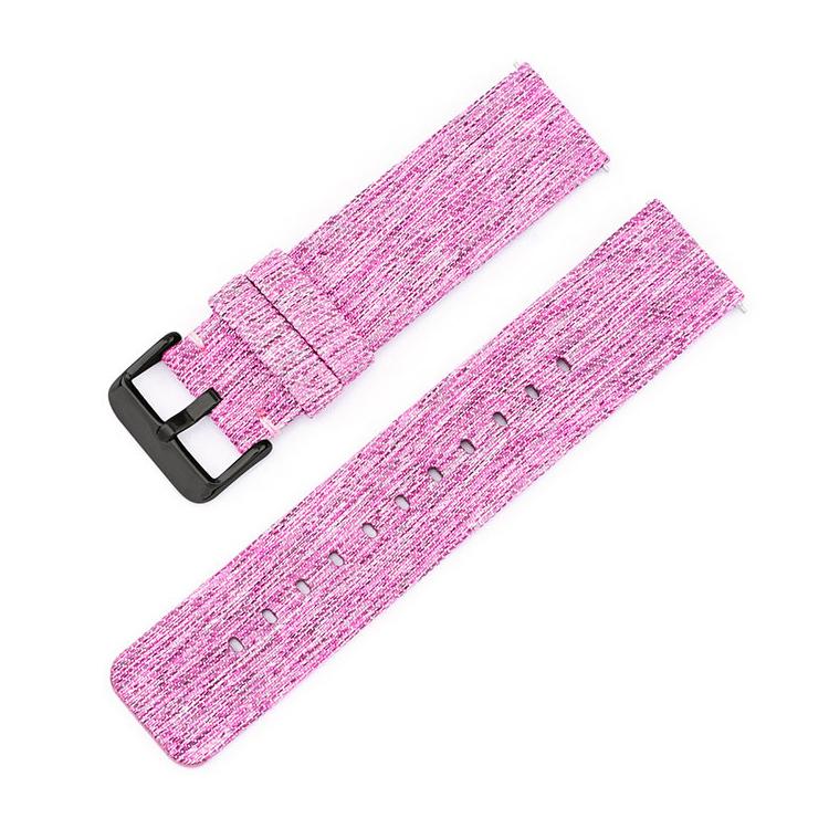 Stainless Steel Pin Buckle Nylon Woven Canvas Watch Band, 16mm, 18mm