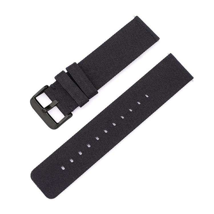 Stainless Steel Pin Buckle Nylon Woven Canvas Watch Band, 16mm, 18mm