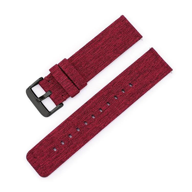 Stainless Steel Pin Buckle Nylon Woven Canvas Watch Band, 20mm, 22mm