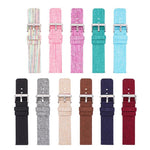 Stainless Steel Pin Buckle Nylon Woven Canvas Watch Band, 20mm, 22mm