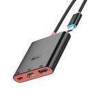 محطة إرساء مكتبية 3 في 1 من نوع Type-C إلى HDMI + USB 3.0 + منفذ شحن Type-C PD، لجهاز نينتندو سويتش
