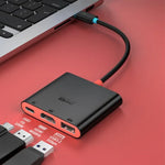 محطة إرساء مكتبية 3 في 1 من نوع Type-C إلى HDMI + USB 3.0 + منفذ شحن Type-C PD، لجهاز نينتندو سويتش