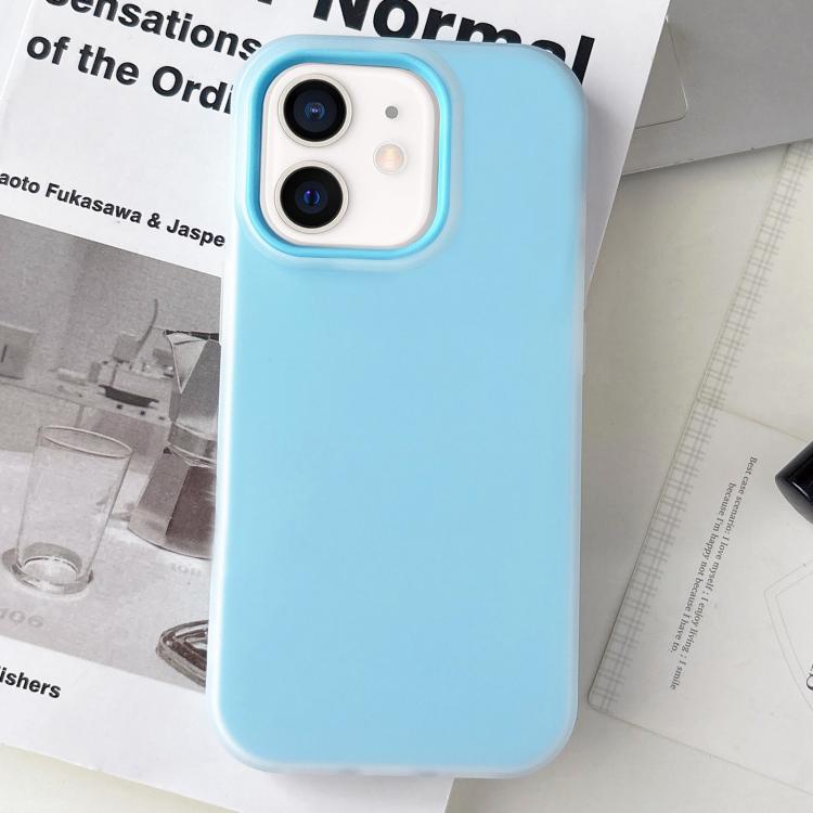 غطاء هاتف هجين من TPU وPC ملمس مطفي بلون هلامي، لـ iPhone 12 Pro Max، لـ iPhone 12 Pro، لـ iPhone 11