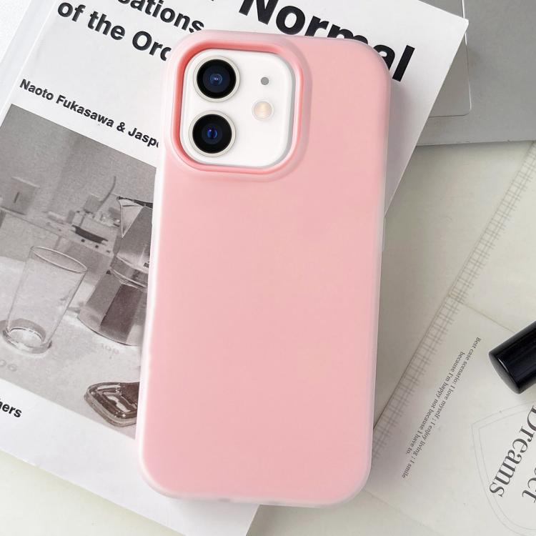 غطاء هاتف هجين من TPU وPC ملمس مطفي بلون هلامي، لـ iPhone 12 Pro Max، لـ iPhone 12 Pro، لـ iPhone 11