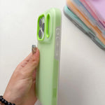غطاء هاتف هجين من TPU وPC ملمس مطفي بلون هلامي، لـ iPhone 12 Pro Max، لـ iPhone 12 Pro، لـ iPhone 11