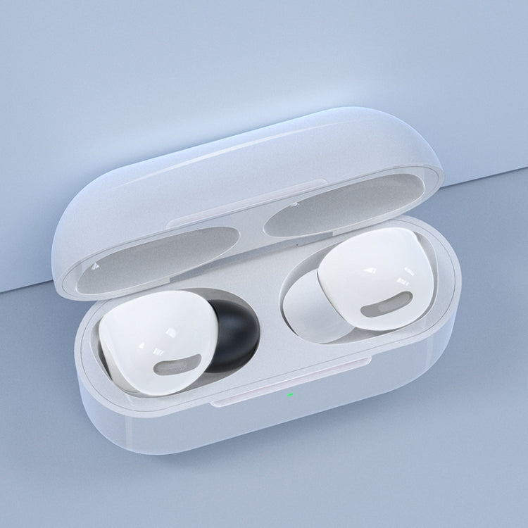 6 أزواج من سدادات أذن سيليكون قابلة للاستبدال لسماعات AirPods Pro، مع صندوق تخزين، سيليكون أبيض