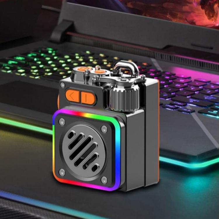 مكبر صوت محمول DK06 بلوتوث 5.4 مع إضاءة RGB، DK06