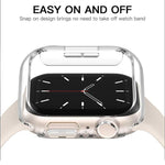 غطاء ساعة xDfind PC مجوف نصف شفاف، لسلسلة Apple Watch 6 / 5 / 4 / SE مقاس 44مم، لسلسلة Apple Watch 6 / 5 / 4 / SE مقاس 40مم، لسلسلة Apple Watch 11 مقاس 46مم / 10 مقاس 46مم، لسلسلة Apple Watch 11 مقاس 42مم / 10 مقاس 42مم