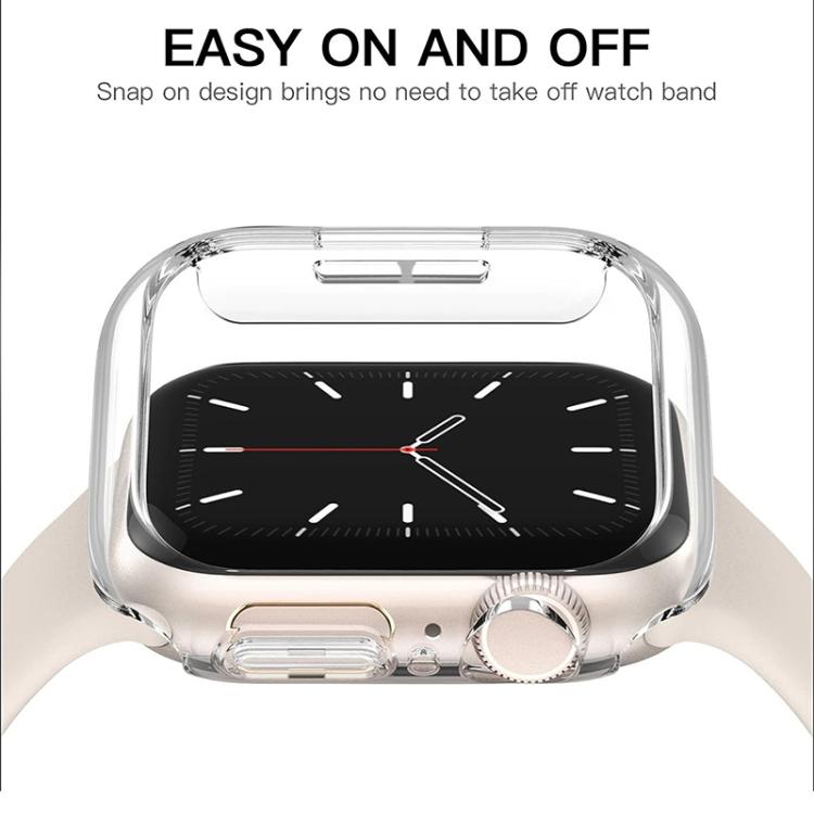 غطاء ساعة xDfind PC مجوف نصف شفاف، لسلسلة Apple Watch 3 / 2 / 1 مقاس 42مم