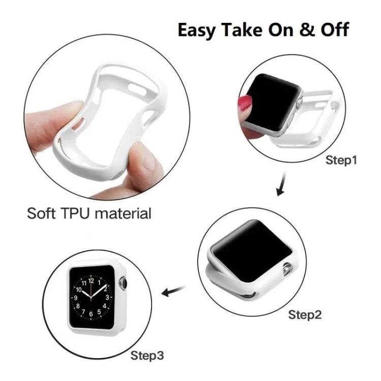 غطاء ساعة xDfind Candy من TPU، لسلسلة Apple Watch 6 / 5 / 4 / SE مقاس 44مم، لسلسلة Apple Watch 6 / 5 / 4 / SE مقاس 40مم، لسلسلة Apple Watch 9 / 8 / 7 مقاس 45مم، لسلسلة Apple Watch 9 / 8 / 7 مقاس 41مم