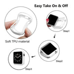 غطاء ساعة xDfind Candy من TPU، لسلسلة Apple Watch 3 / 2 / 1 مقاس 38مم، لسلسلة Apple Watch 3 / 2 / 1 مقاس 42مم