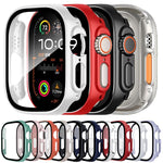 غطاء ساعة xDfind مدمج مع فيلم زجاج مقسّى من PC، لسلسلة Apple Watch 3 / 2 / 1 مقاس 42مم