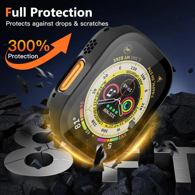 غطاء ساعة xDfind مدمج مع فيلم زجاج مقسّى من PC، لسلسلة Apple Watch 3 / 2 / 1 مقاس 42مم