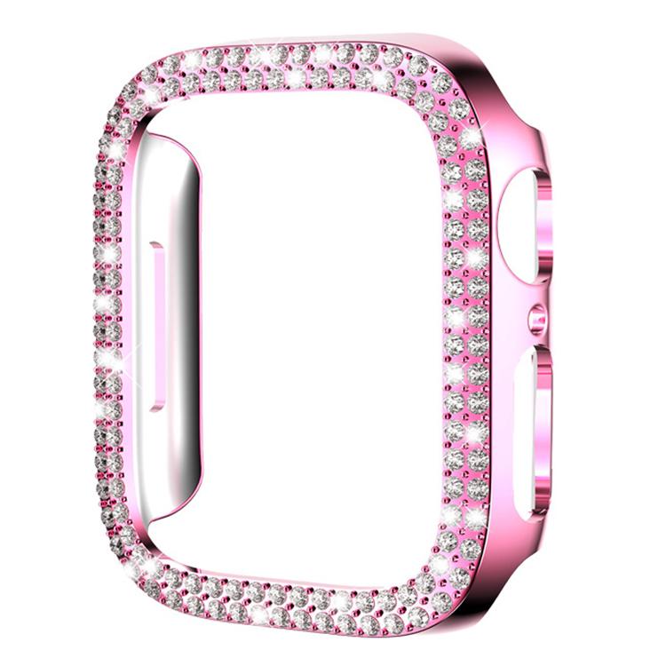 غطاء ساعة xDfind PC مجوف مزدوج الصفوف مع تصميم ماسي، لسلسلة Apple Watch 6 / 5 / 4 / SE مقاس 44مم، لسلسلة Apple Watch 6 / 5 / 4 / SE مقاس 40مم، لسلسلة Apple Watch 11 مقاس 46مم / 10 مقاس 46مم، لسلسلة Apple Watch 11 مقاس 42مم / 10 مقاس 42مم