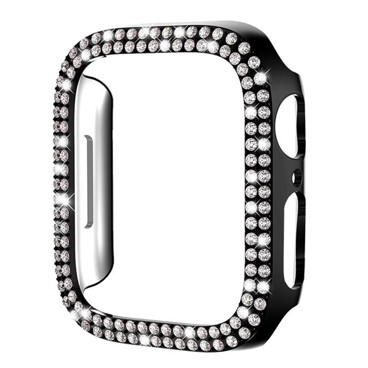 غطاء ساعة xDfind PC مجوف مزدوج الصفوف مع تصميم ماسي، لسلسلة Apple Watch 6 / 5 / 4 / SE مقاس 44مم، لسلسلة Apple Watch 6 / 5 / 4 / SE مقاس 40مم، لسلسلة Apple Watch 11 مقاس 46مم / 10 مقاس 46مم، لسلسلة Apple Watch 11 مقاس 42مم / 10 مقاس 42مم