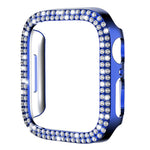 غطاء ساعة xDfind PC مجوف مزدوج الصفوف مع تصميم ماسي، لسلسلة Apple Watch 6 / 5 / 4 / SE مقاس 44مم، لسلسلة Apple Watch 6 / 5 / 4 / SE مقاس 40مم، لسلسلة Apple Watch 11 مقاس 46مم / 10 مقاس 46مم، لسلسلة Apple Watch 11 مقاس 42مم / 10 مقاس 42مم