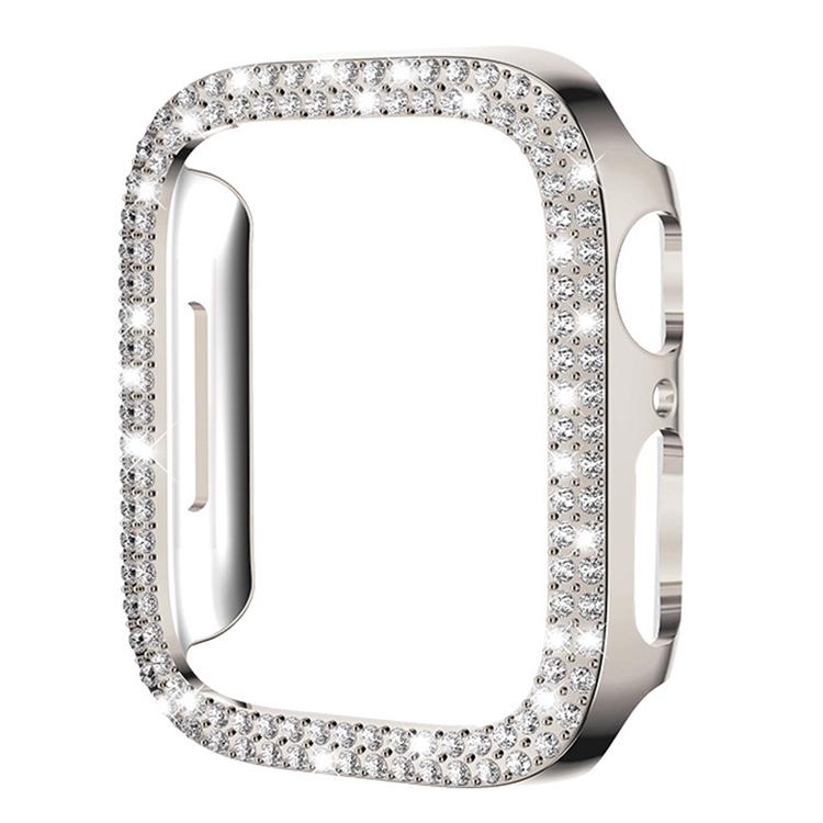 غطاء ساعة xDfind PC مجوف مزدوج الصفوف مع تصميم ماسي، لسلسلة Apple Watch 6 / 5 / 4 / SE مقاس 44مم، لسلسلة Apple Watch 6 / 5 / 4 / SE مقاس 40مم، لسلسلة Apple Watch 11 مقاس 46مم / 10 مقاس 46مم، لسلسلة Apple Watch 11 مقاس 42مم / 10 مقاس 42مم