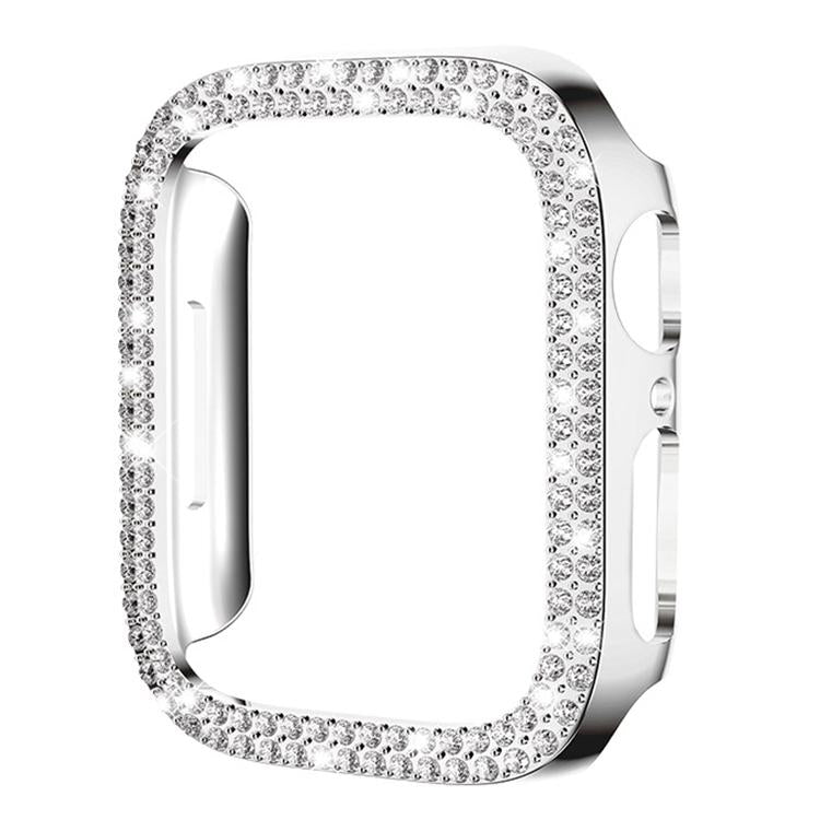 غطاء ساعة xDfind PC مجوف مزدوج الصفوف مع تصميم ماسي، لسلسلة Apple Watch 6 / 5 / 4 / SE مقاس 44مم، لسلسلة Apple Watch 6 / 5 / 4 / SE مقاس 40مم، لسلسلة Apple Watch 11 مقاس 46مم / 10 مقاس 46مم، لسلسلة Apple Watch 11 مقاس 42مم / 10 مقاس 42مم