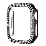 غطاء ساعة xDfind PC مجوف مزدوج الصفوف مع تصميم ماسي، لسلسلة Apple Watch 6 / 5 / 4 / SE مقاس 44مم، لسلسلة Apple Watch 6 / 5 / 4 / SE مقاس 40مم، لسلسلة Apple Watch 11 مقاس 46مم / 10 مقاس 46مم، لسلسلة Apple Watch 11 مقاس 42مم / 10 مقاس 42مم