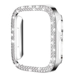 غطاء ساعة xDfind PC مجوف مزدوج الصفوف مع تصميم ماسي، لسلسلة Apple Watch 6 / 5 / 4 / SE مقاس 44مم، لسلسلة Apple Watch 6 / 5 / 4 / SE مقاس 40مم، لسلسلة Apple Watch 11 مقاس 46مم / 10 مقاس 46مم، لسلسلة Apple Watch 11 مقاس 42مم / 10 مقاس 42مم