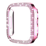 غطاء ساعة xDfind PC مجوف مزدوج الصفوف مع تصميم ماسي، لسلسلة Apple Watch 6 / 5 / 4 / SE مقاس 44مم، لسلسلة Apple Watch 6 / 5 / 4 / SE مقاس 40مم، لسلسلة Apple Watch 11 مقاس 46مم / 10 مقاس 46مم، لسلسلة Apple Watch 11 مقاس 42مم / 10 مقاس 42مم