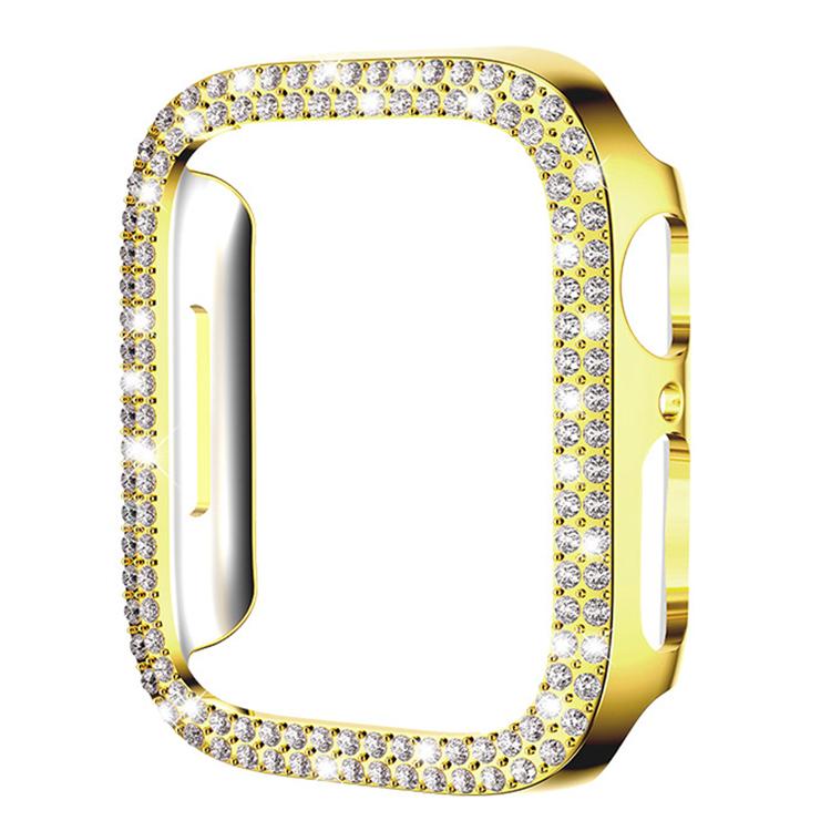 غطاء ساعة xDfind PC مجوف مزدوج الصفوف مع تصميم ماسي، لسلسلة Apple Watch 6 / 5 / 4 / SE مقاس 44مم، لسلسلة Apple Watch 6 / 5 / 4 / SE مقاس 40مم، لسلسلة Apple Watch 11 مقاس 46مم / 10 مقاس 46مم، لسلسلة Apple Watch 11 مقاس 42مم / 10 مقاس 42مم