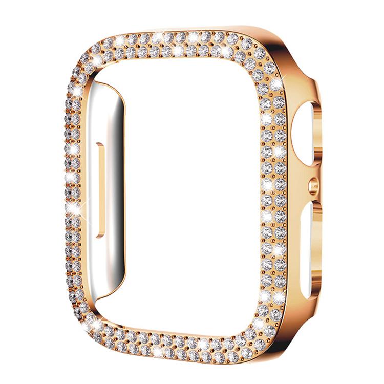 غطاء ساعة xDfind PC مجوف مزدوج الصفوف مع تصميم ماسي، لسلسلة Apple Watch 6 / 5 / 4 / SE مقاس 44مم، لسلسلة Apple Watch 6 / 5 / 4 / SE مقاس 40مم، لسلسلة Apple Watch 11 مقاس 46مم / 10 مقاس 46مم، لسلسلة Apple Watch 11 مقاس 42مم / 10 مقاس 42مم