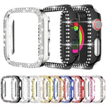غطاء ساعة xDfind PC مجوف مزدوج الصفوف مع تصميم ماسي، لسلسلة Apple Watch 6 / 5 / 4 / SE مقاس 44مم، لسلسلة Apple Watch 6 / 5 / 4 / SE مقاس 40مم، لسلسلة Apple Watch 11 مقاس 46مم / 10 مقاس 46مم، لسلسلة Apple Watch 11 مقاس 42مم / 10 مقاس 42مم