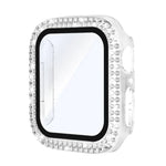 غطاء ساعة مدمج من زجاج مقسى ماسي مزدوج الصف من xDfind، لسلسلة ساعات أبل 6 / 5 / 4 / SE مقاس 44 مم، لسلسلة ساعات أبل 6 / 5 / 4 / SE مقاس 40 مم، لسلسلة ساعات أبل 11 مقاس 46 مم / 10 مقاس 46 مم، لسلسلة ساعات أبل 11 مقاس 42 مم / 10 مقاس 42 مم