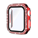 غطاء ساعة xDfind مدمج مع فيلم زجاج مقسّى مزدوج الصفوف مع تصميم ماسي من PC، لسلسلة Apple Watch 9 / 8 / 7 مقاس 41مم، لسلسلة Apple Watch 3 / 2 / 1 مقاس 38مم، لسلسلة Apple Watch 3 / 2 / 1 مقاس 42مم