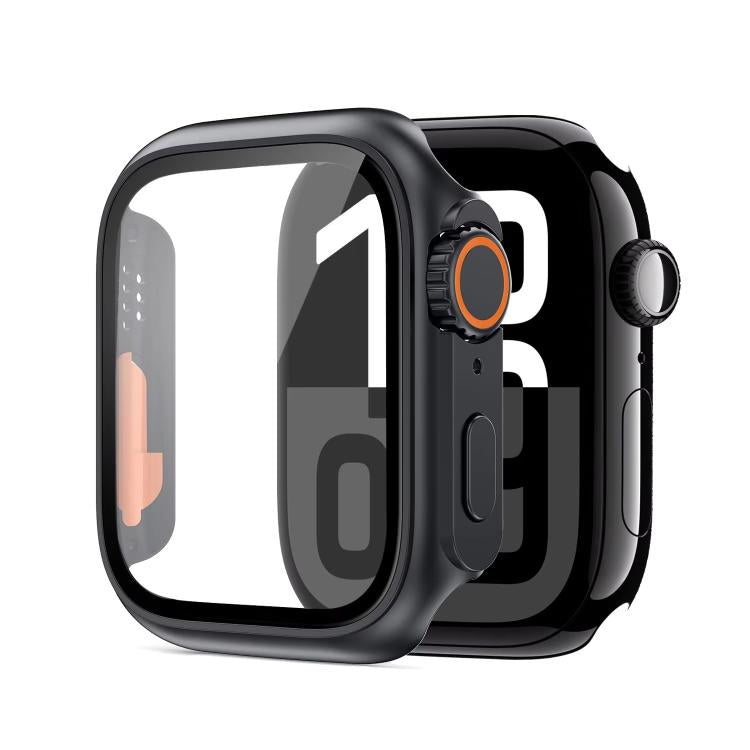 غطاء ساعة xDfind مدمج مع فيلم زجاج مقسّى مقاس Ultra 49مم، لسلسلة Apple Watch 6 / 5 / 4 / SE مقاس 44مم، لسلسلة Apple Watch 6 / 5 / 4 / SE مقاس 40مم، لسلسلة Apple Watch 9 / 8 / 7 مقاس 45مم، لسلسلة Apple Watch 9 / 8 / 7 مقاس 41مم