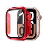 غطاء ساعة xDfind مدمج مع فيلم زجاج مقسّى مقاس Ultra 49مم، لسلسلة Apple Watch 6 / 5 / 4 / SE مقاس 44مم، لسلسلة Apple Watch 6 / 5 / 4 / SE مقاس 40مم، لسلسلة Apple Watch 9 / 8 / 7 مقاس 45مم، لسلسلة Apple Watch 9 / 8 / 7 مقاس 41مم