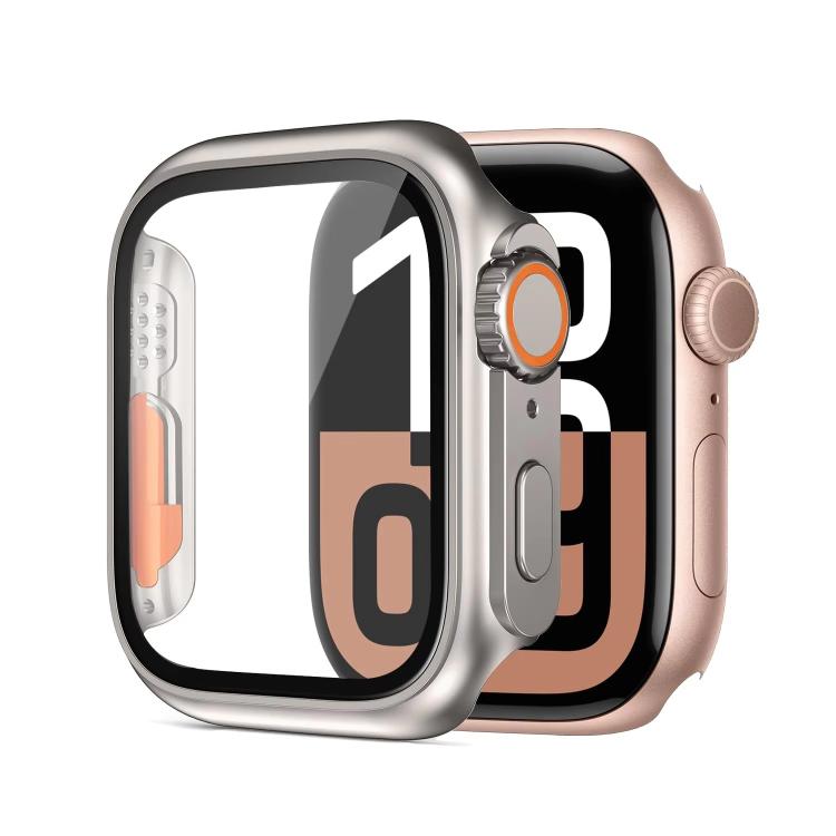 غطاء ساعة xDfind مدمج مع فيلم زجاج مقسّى مقاس Ultra 49مم، لسلسلة Apple Watch 6 / 5 / 4 / SE مقاس 44مم، لسلسلة Apple Watch 6 / 5 / 4 / SE مقاس 40مم، لسلسلة Apple Watch 9 / 8 / 7 مقاس 45مم، لسلسلة Apple Watch 9 / 8 / 7 مقاس 41مم