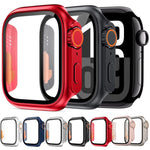غطاء ساعة xDfind مدمج مع فيلم زجاج مقسّى مقاس Ultra 49مم، لسلسلة Apple Watch 6 / 5 / 4 / SE مقاس 44مم، لسلسلة Apple Watch 6 / 5 / 4 / SE مقاس 40مم، لسلسلة Apple Watch 9 / 8 / 7 مقاس 45مم، لسلسلة Apple Watch 9 / 8 / 7 مقاس 41مم