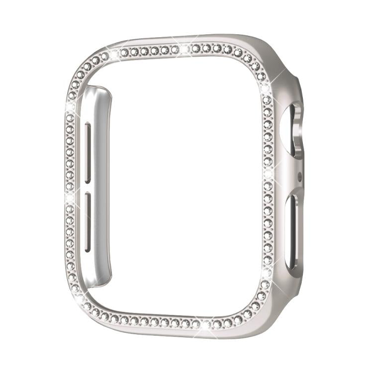 غطاء ساعة xDfind بتصميم ماسي مجوف صف واحد، لسلسلة Apple Watch 11 مقاس 46مم / 10 مقاس 46مم، لسلسلة Apple Watch 11 مقاس 42مم / 10 مقاس 42مم