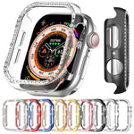 غطاء ساعة xDfind بتصميم ماسي مجوف صف واحد، لسلسلة Apple Watch 11 مقاس 46مم / 10 مقاس 46مم، لسلسلة Apple Watch 11 مقاس 42مم / 10 مقاس 42مم