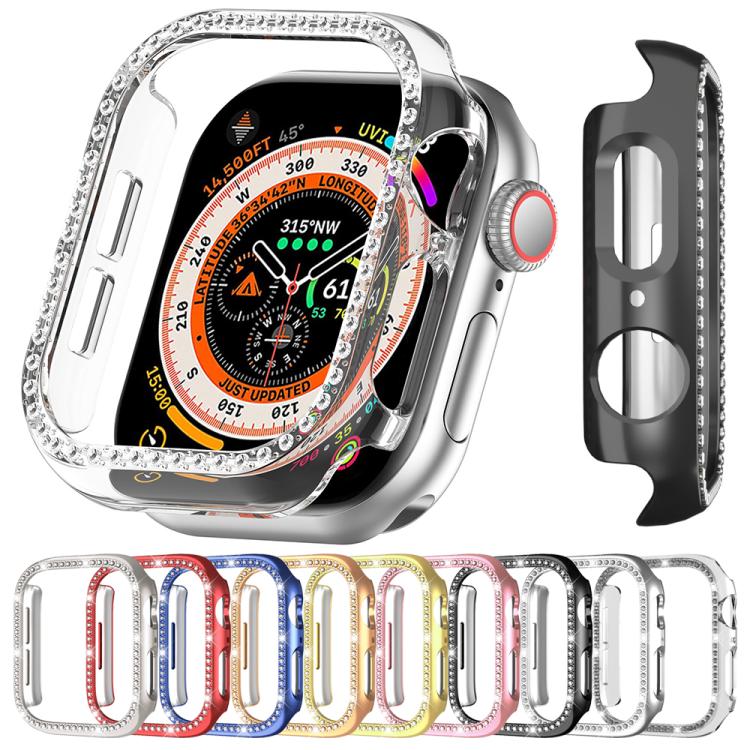 غطاء ساعة xDfind بتصميم ماسي مجوف صف واحد، لسلسلة Apple Watch 11 مقاس 46مم / 10 مقاس 46مم، لسلسلة Apple Watch 11 مقاس 42مم / 10 مقاس 42مم