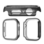 غطاء ساعة xDfind بتصميم ماسي مجوف صف واحد، لسلسلة Apple Watch 11 مقاس 46مم / 10 مقاس 46مم، لسلسلة Apple Watch 11 مقاس 42مم / 10 مقاس 42مم