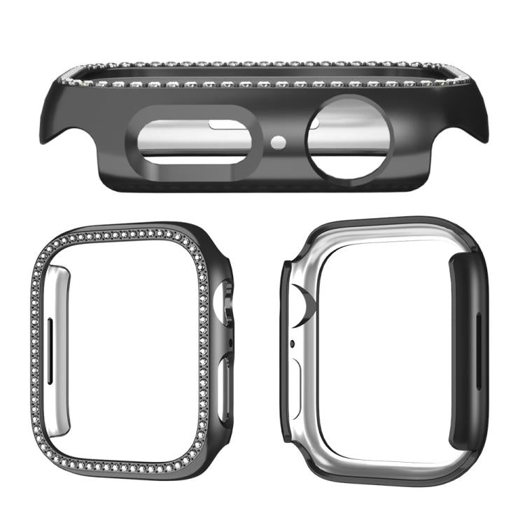 غطاء ساعة xDfind بتصميم ماسي مجوف صف واحد، لسلسلة Apple Watch 11 مقاس 46مم / 10 مقاس 46مم، لسلسلة Apple Watch 11 مقاس 42مم / 10 مقاس 42مم