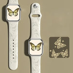 حزام ساعة سيليكون بنقش ليزر ثلاثي الأبعاد من xDfind، لسلسلة Apple Watch مقاسات 42 / 44 / 45 / 46 / 49مم، لسلسلة Apple Watch مقاسات 38 / 40 / 41 / S11 مقاس 42مم
