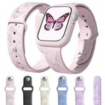 حزام ساعة سيليكون بنقش ليزر ثلاثي الأبعاد من xDfind، لسلسلة Apple Watch مقاسات 42 / 44 / 45 / 46 / 49مم، لسلسلة Apple Watch مقاسات 38 / 40 / 41 / S11 مقاس 42مم