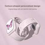 حزام ساعة سيليكون بنقش ليزر ثلاثي الأبعاد من xDfind، لسلسلة Apple Watch مقاسات 42 / 44 / 45 / 46 / 49مم، لسلسلة Apple Watch مقاسات 38 / 40 / 41 / S11 مقاس 42مم