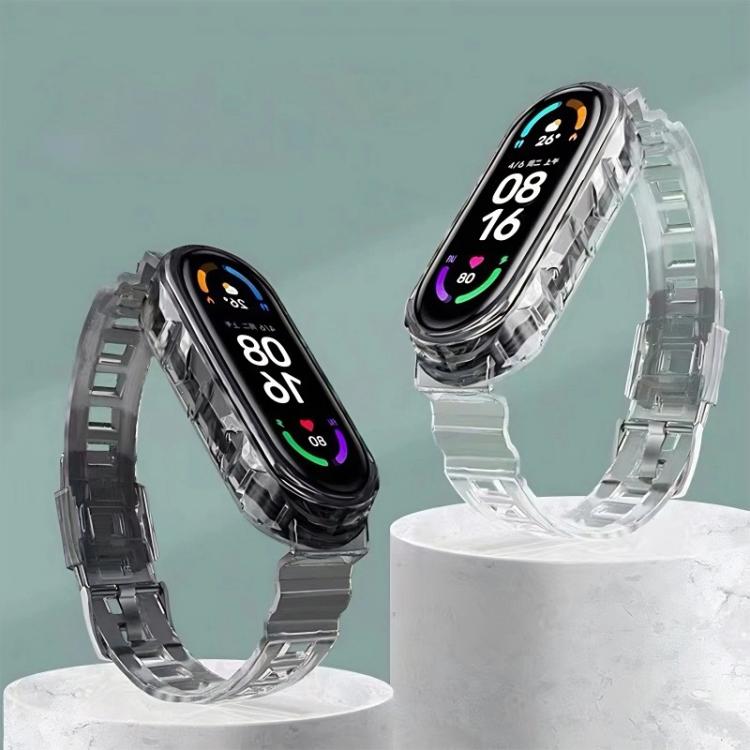 xDfind Glacier Armor Integrated Cover TPU Watch Band, For Xiaomi Smart Band 10 / 9 / 8